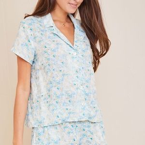 NWT Bella Dahl Linen Button Down size S